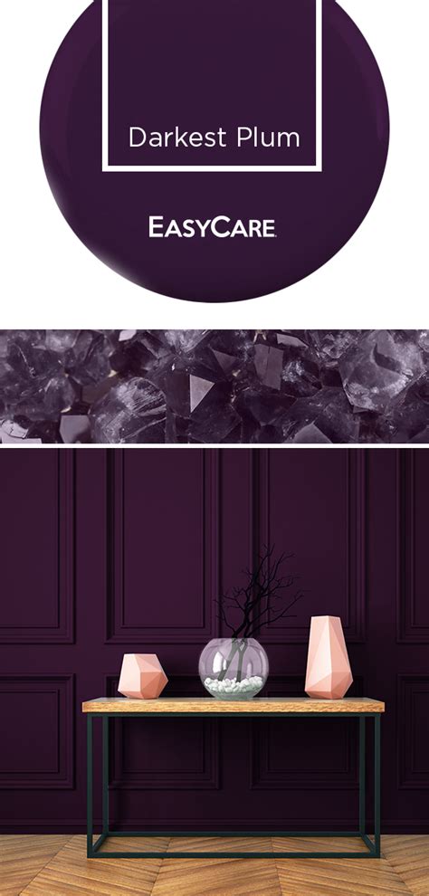 Plum Statement Wall