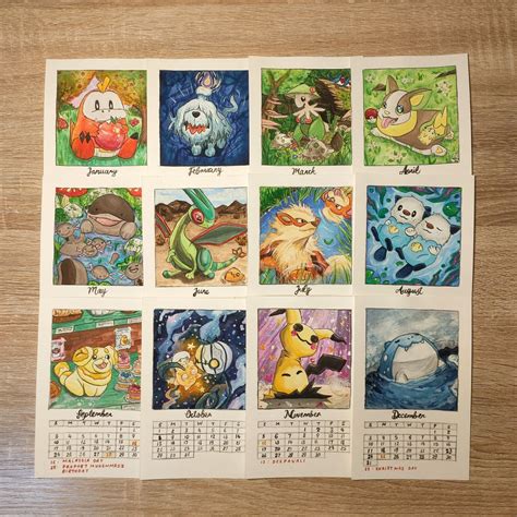 Pokemon calendar community