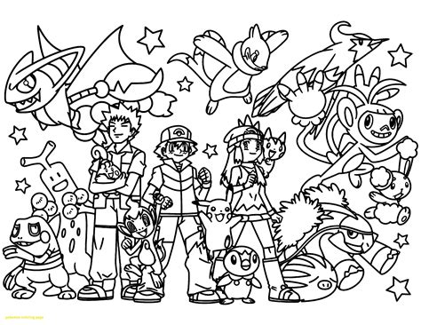 Pokemon coloring pages for adults