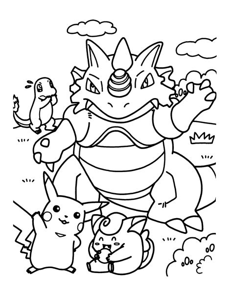 Pokemon coloring pages for kids