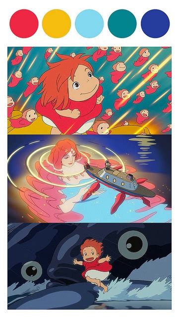 Ponyo color palette