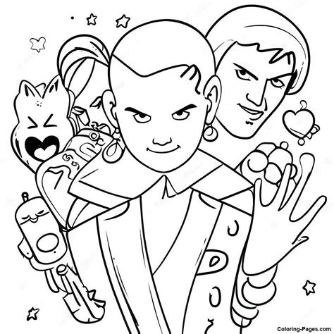 Pop Culture Icons Coloring Pages