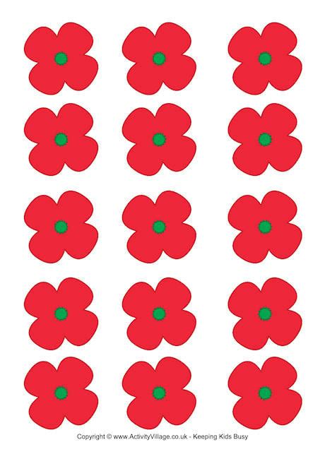 Poppy Printable Flower