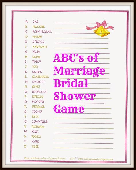 Popular Bridal Games