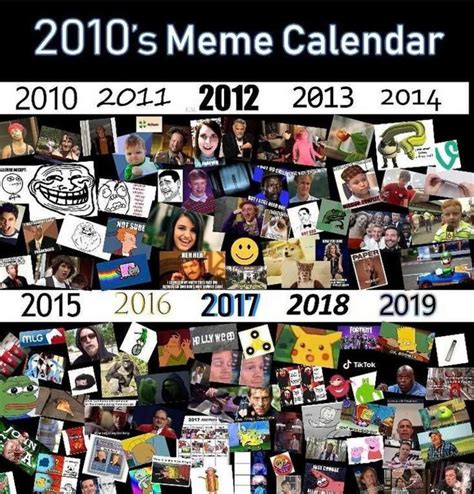 Popular calendar memes image