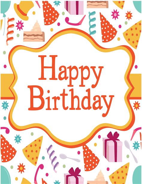 Popular Free Birthday Card Printables