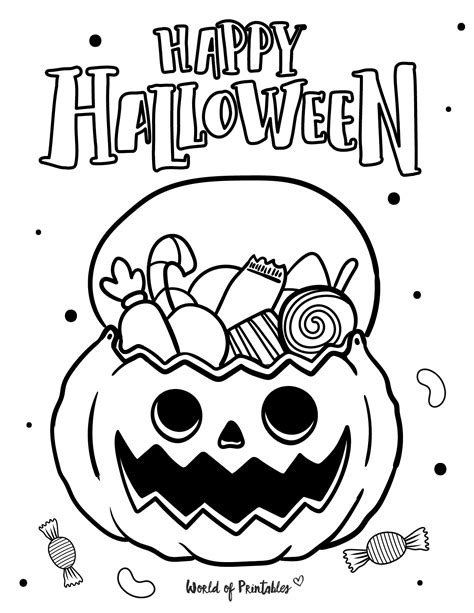 Popular Halloween coloring pages