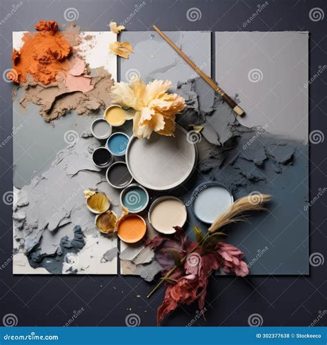 A porcelain paint palette with still life art