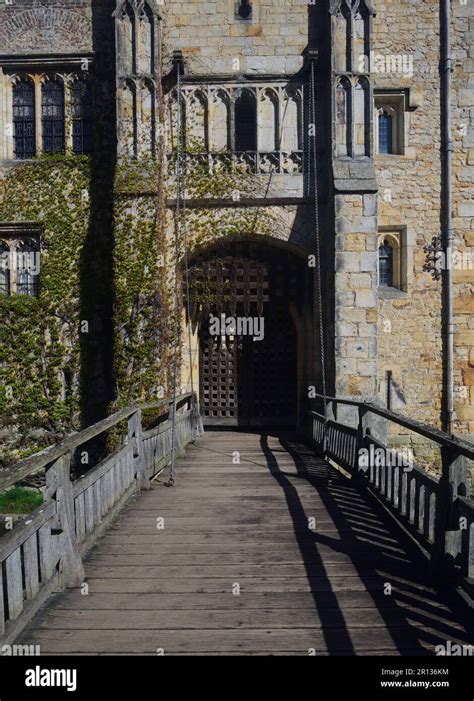 A medieval portcullis