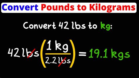 Pounds to Kilograms Conversion Tips