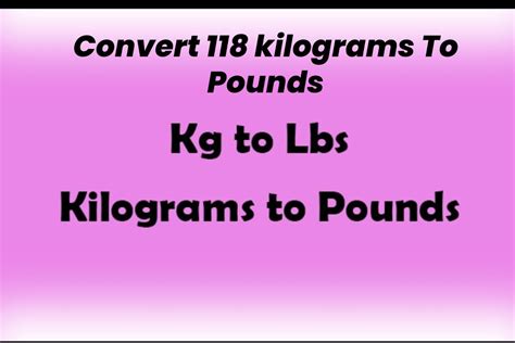 Pounds to Kilograms Conversion in Everyday Life