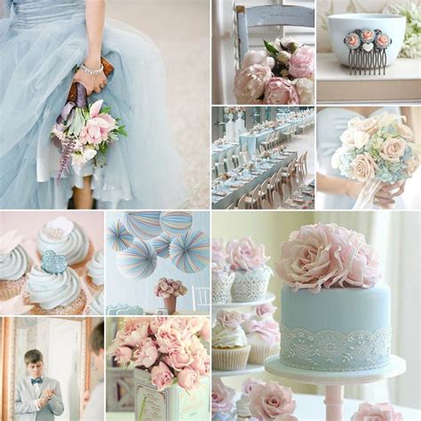 Powder Blue and Blush Color Palette