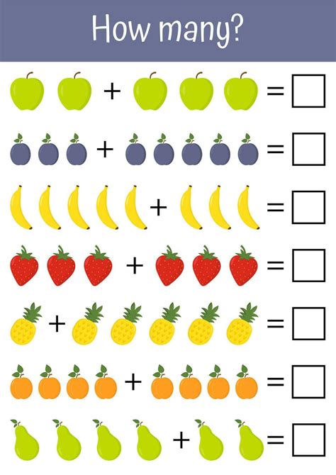 Preschool math worksheets