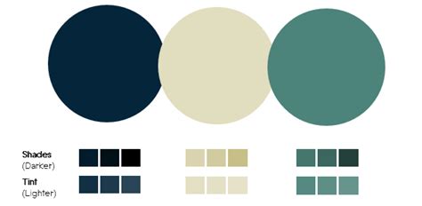 Example of a presentation colour palette