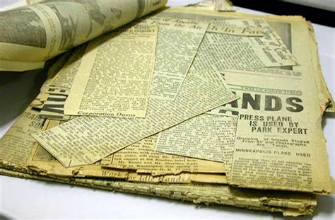 preserving vintage german newspapers