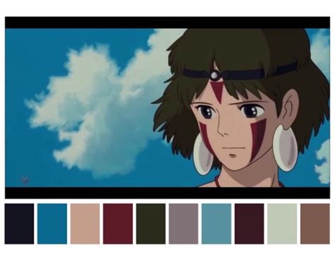 Princess Mononoke color palette