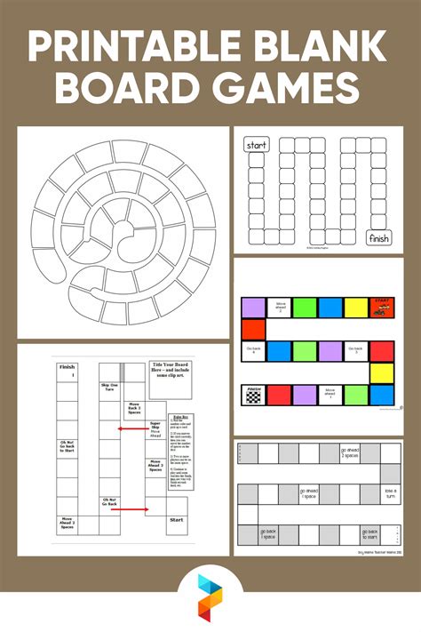 Description of Printable Board Games