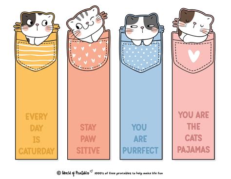 Printable Bookmarks Designs