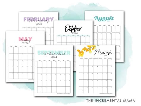 Printable Calendar Designs