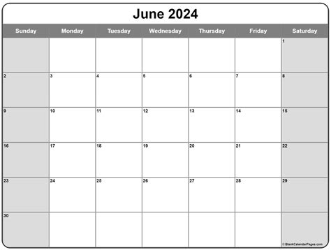 Printable Calendar June 2024