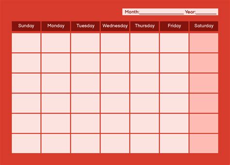 Printable calendar pages