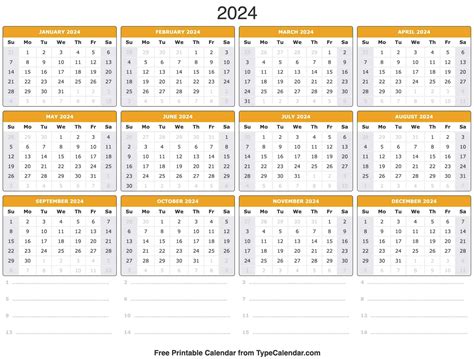 Printable calendars tailored for business use