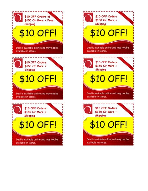 Printable Coupons Image