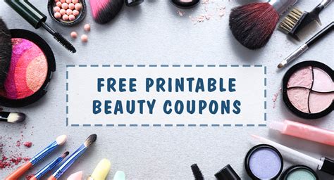 Printable coupons for beauty products