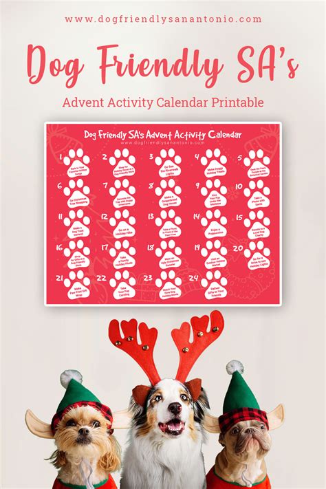 Printable Dogs Advent Calendar