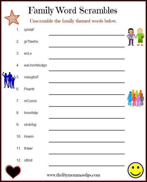 Printable family games