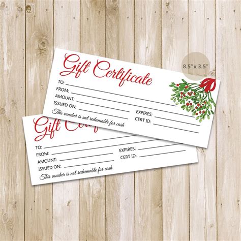 Printable Gift Certificates for Marketing