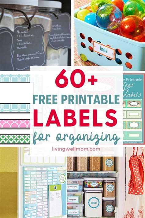 Printable labels for organization