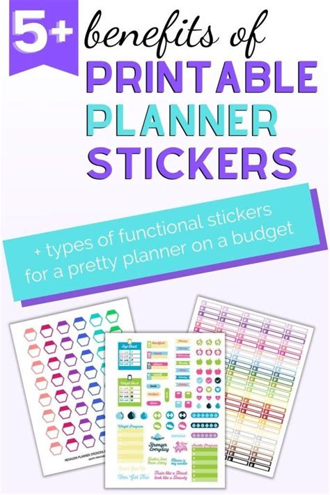 Printable Planners and Organizers Benefits