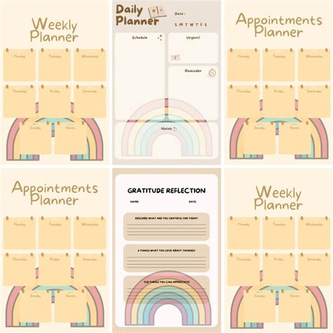 Printable Planners and Organizers for Specific Needs