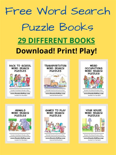 Printable Puzzle Books