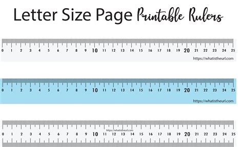 Printable Ruler Common Uses Image