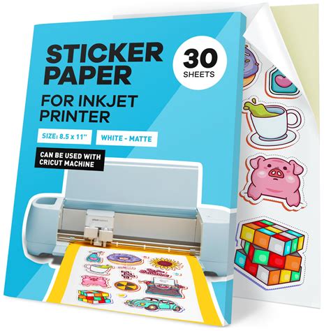 Printable Sticker Paper Sheets for Crafting