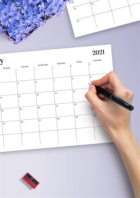 Printing and Binding Your Horizontal Calendar