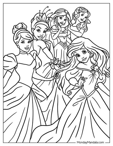 Printing and Sharing Princess Coloring Pages