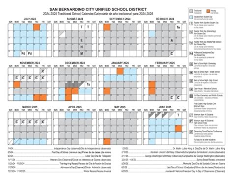 Private School Calendars in San Bernardino Overview