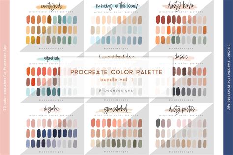 Procreate Color Palette Examples