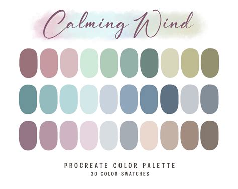 Procreate Color Palette Examples