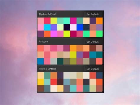 Procreate Color Palette Inspiration