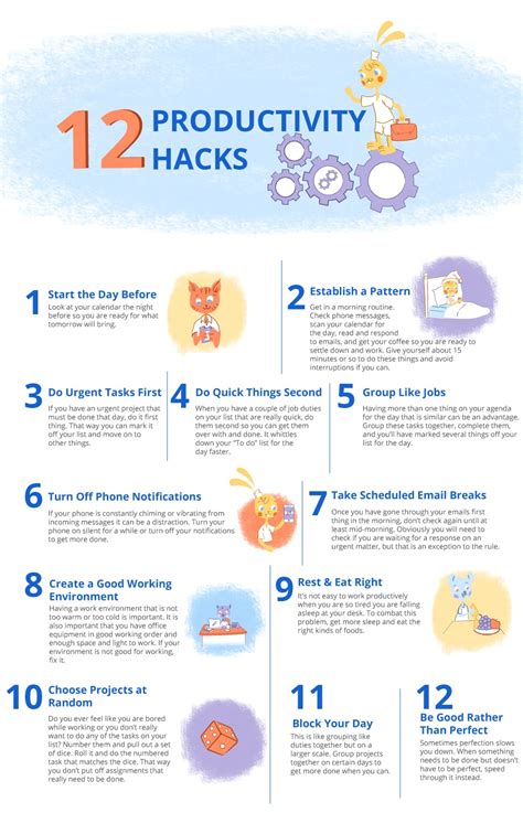 Productivity hacks