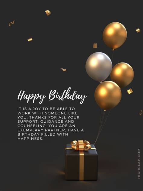 Professional birthday cards for business associates