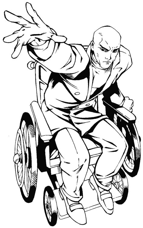 Professor X Coloring Pages