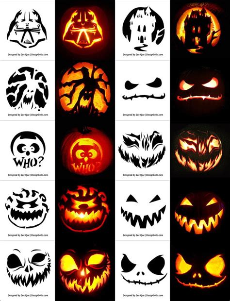 Pumpkin Carving Template Designs