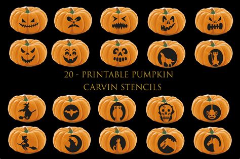 Pumpkin Carving Template Styles