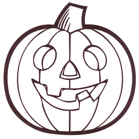 Pumpkin coloring pages with faces