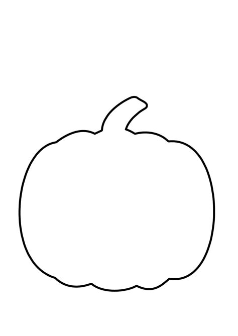 Pumpkin Outline Printable Template Design